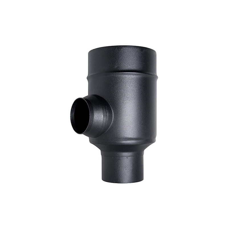 Cheminee coaxial Element separateur noir d. 100/150 ce en acier 316 pour poele a pellets Fabrique en Italie uni 1856/2