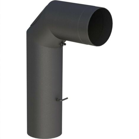 Tuyau coudé pour tuyau de poêle Ø 180 mm