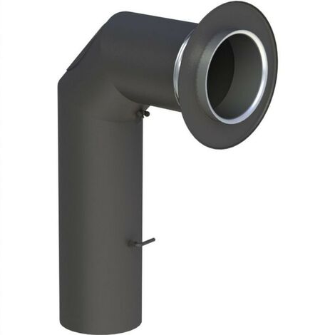 Tuyau coudé pour tuyau de poêle Ø 180 mm
