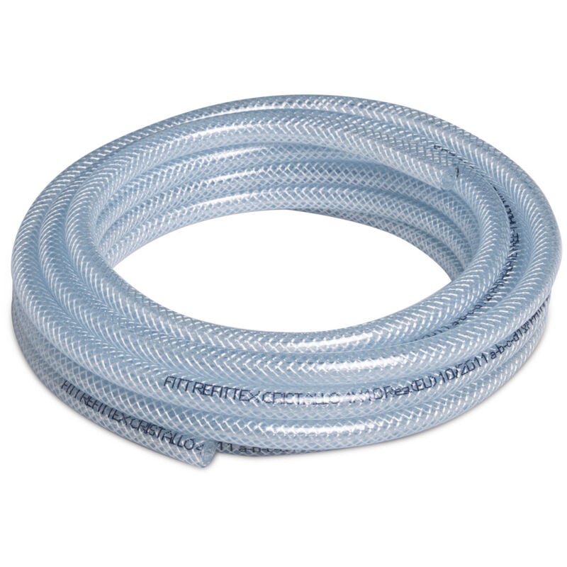 Fitt - re ex cristallo 15mm 5m, Tuyau certifié pour Passage des Liquides Alimentaires Sous Pression, Boissons avec Teneur en Alcool jusqu'à 50% vol