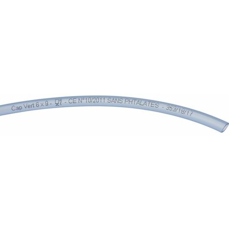 Tuyau Cristal 50 M - Ø 15 X 19 Mm - Cap Vert