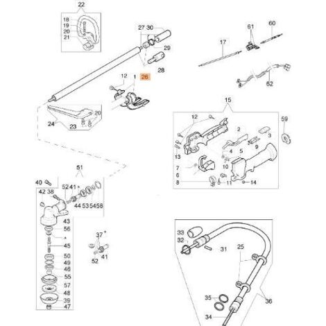 TUYAU D.26 ORIGINAL EMAK 61390012R