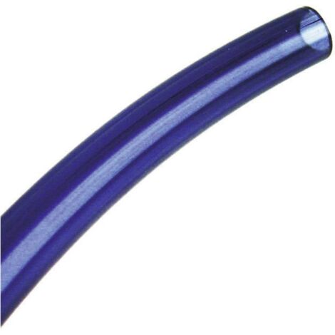 Tube polyuréthane calibré bleu diamètre intérieur 55 mm diamètre extérieur  8 mm rouleau de 25 m