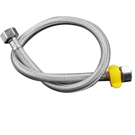 Tuyau d'arrivée d'eau chaude et froide pour chauffe-eau, tuyau d'arrivée d'eau en acier inoxydable pour toilettes et lave-linge