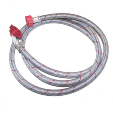 Tuyau d'arrivée d'eau flexible pour lave-linge – Longueur 2m – Raccord 2 – Diamètre 19mm – Compatible Bosch, Siemens, Balay, Constructa