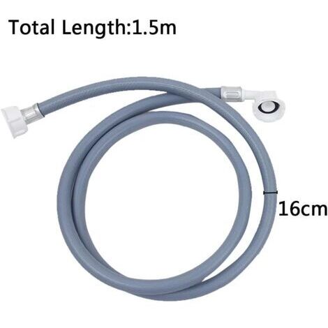 Tuyau d'arrivée d'eau froide universel pour lave-linge, sèche-linge et lave-vaisselle, 1,5 m - Lot de 5