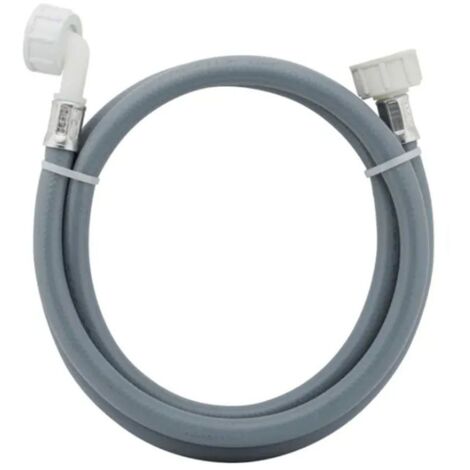 Tuyau d'arrivée d'eau universel avec raccords droit x coudé (L5000mm 3/4 F x 3/4 C)