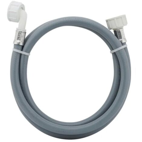 Tuyau d'arrivée d'eau universel livré sans les joints 20/27 avec raccords droit x coudé (L3000mm 3/4 F x 3/4 C)