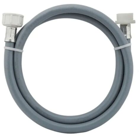 Tuyau d'arrivée d'eau universel livré sans les joints 20/27 avec raccords droits (L1500mm 3/4 F x 3/4 M)