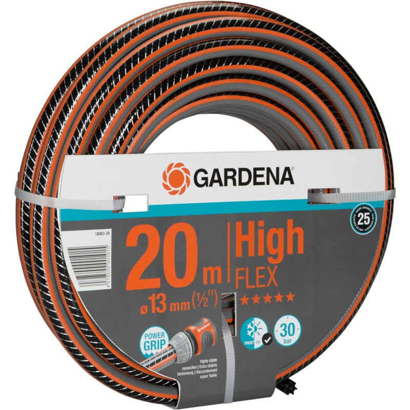 18063-20 - Tuyau d'arrosage (20 m, Gris, Orange, Tuyau seul, 30 bar, 1,3 cm) - Gardena
