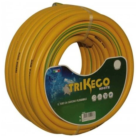 Tuyau d'arrosage Tubiroll tricoté antivrille jaune 25m diam 25mm