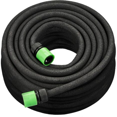 Tuyau d'arrosage, 15 m, pour Vos carrés potagers surélevés ou Vos Haies, pour Le Jardin, Noir