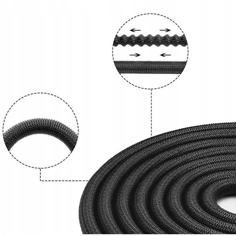 TUYAU D'ARROSAGE 30m, EXTENSIBLE, FLEXIBLE + RACCORDS + PISTOLET