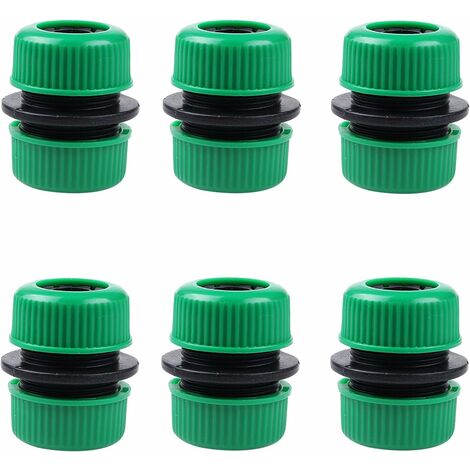 Tuyau D'arrosage 6 Pièces Joints Femelles Connexion Femelle en Plastique de 1/2 Pouce (12 mm) Tuyau D'arrosage Connecteur Antidérapant pour Réparer le Tuyau Dans le Jardin, la Maison, la Ferme.--Lefou