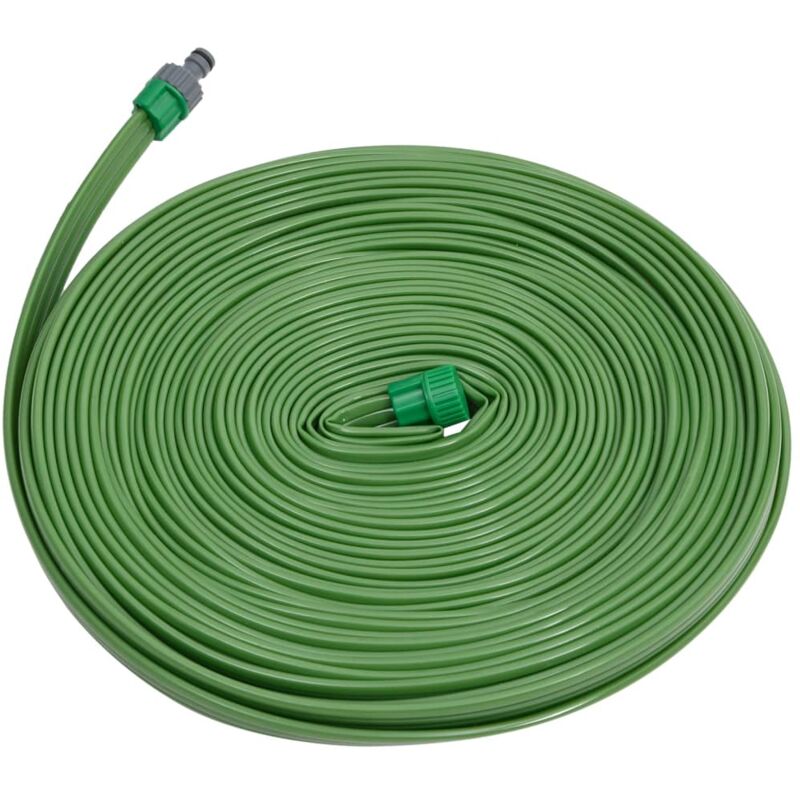 Tuyau d'arrosage à 3 tubes vert 15 m pvc Vidaxl