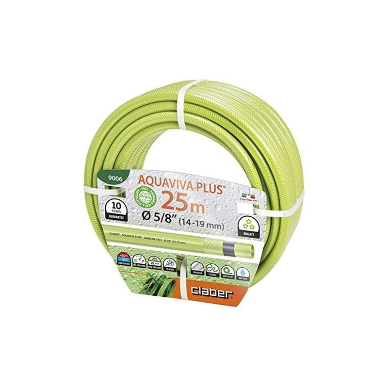 Tuyau d'arrosage aquaviva plus (25 mètres) - claber Caractéristiques : (14-19 mm) 25 mètres