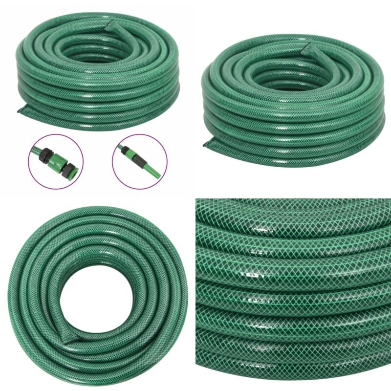 Tuyau d'arrosage avec jeu de raccords vert 0,75 30 m pvc - tuyau d'arrosage - tuyaux d'arrosage - Home & Living - Vert