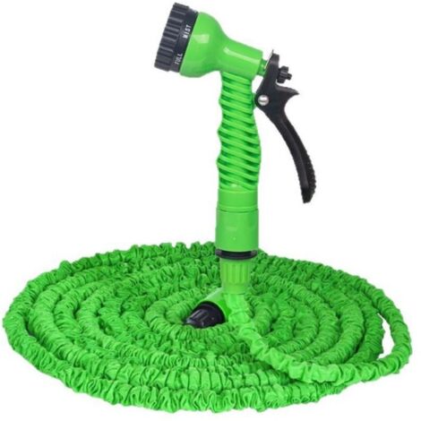 Tuyau d'Arrosage Élastique 5m 14m INCL Pistolet d'arrosage 7 Jets Tuyau d'Irrigation pour irriguer Le Jardin arroser Les Plantes
