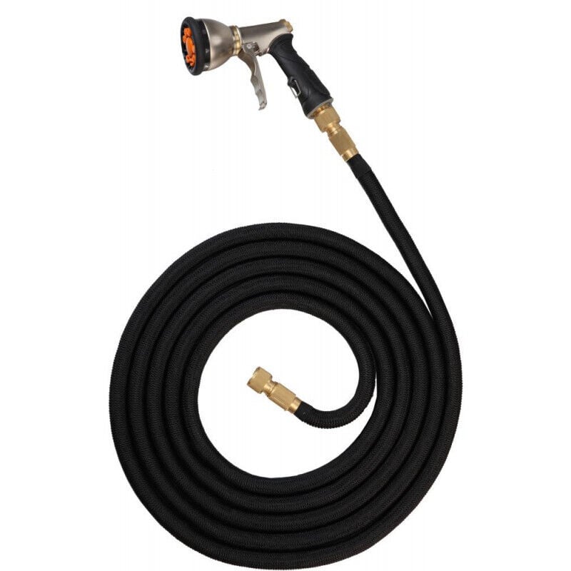 Tuyau d'arrosage ext. jusqu'à 30 m Confort avec kit de ferrures Laiton