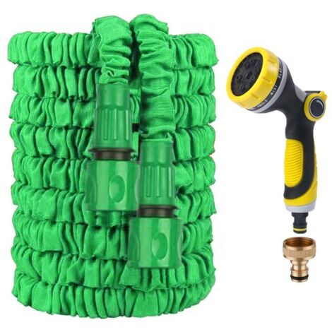 Tuyau d'Arrosage Extensible 25FT (7.5m) avec Pistolet Multi-Modes - Kit Complet-lsw