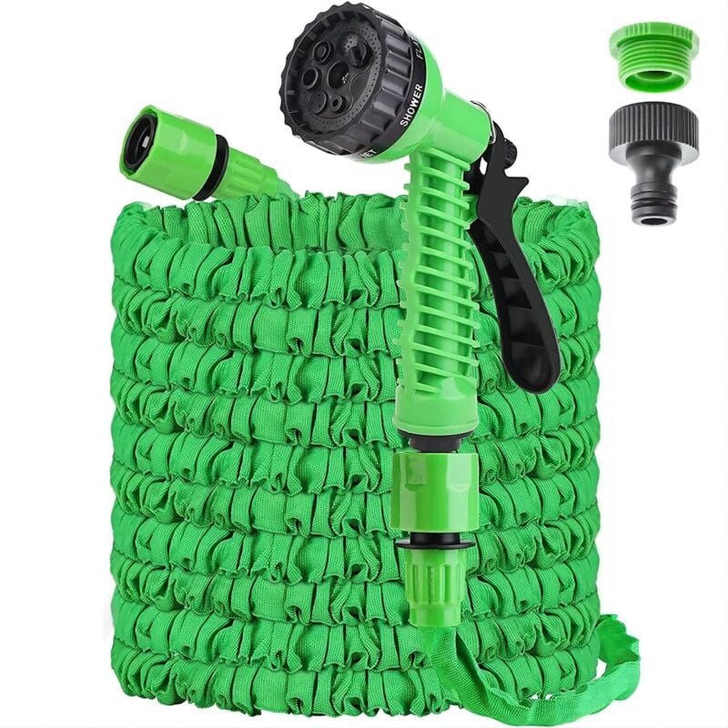Tuyau d'arrosage Extensible 30M/100FT, Tuyau d'arrosage Flexible avec 7 Modes de Pulvérisation, anti-fuite, Convient pour le jardin, Lavage de