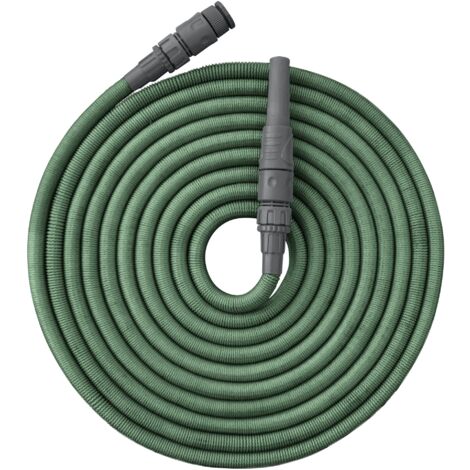 Tuyau d'arrosage extensible 7,5 à 22,5 m – Diamètre 13 mm – Pression 10 bars – Résistance à la déchirure 500 N - 7m50-22m50