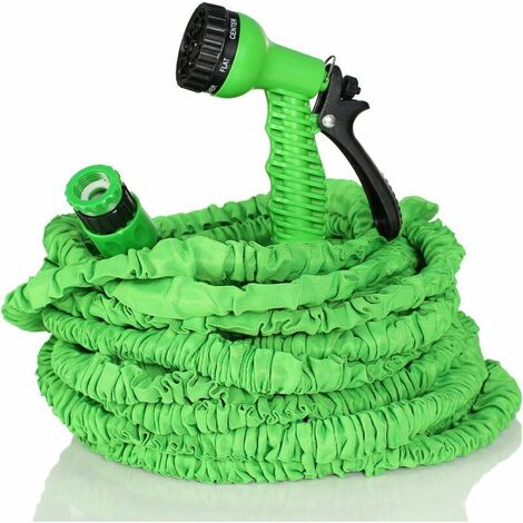 Tuyau d'arrosage Flexible et Extensible Tuyau d'arrosage rétractable (15m)
