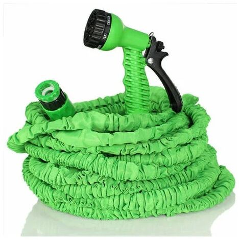 Tuyau d'arrosage flexible et extensible Tuyau d'arrosage rétractable（7.5m）