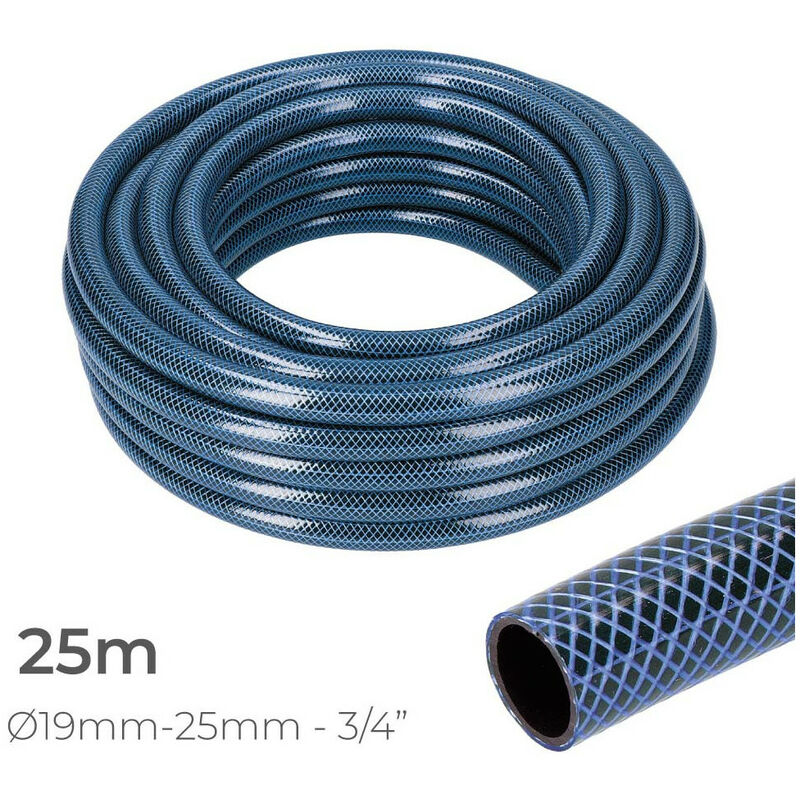 Tuyau D'Arrosage Intérieur Bleu Ø19Mm. Rouleau Extérieur Ø25Mm (3/4'') 25M EDM