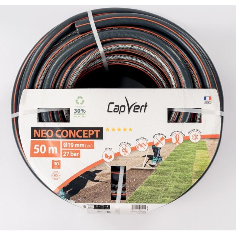 Tuyau d'arrosage - Néo Concept Capvert 19 mm - l. 50 m
