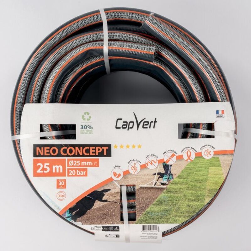 Tuyau d'arrosage - Néo Concept Capvert 25 mm - l. 25 m