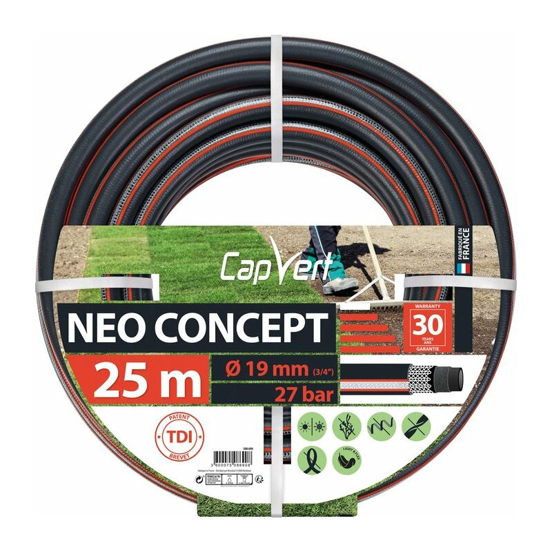 Capvert - Tuyau d'arrosage - Néo Concept ø 19 mm - l. 25 m