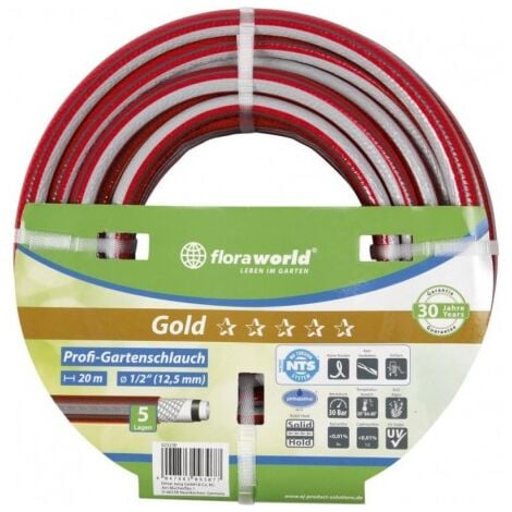 Tuyau d'arrosage professionnel 3/4 - 19mm - 10m NTS rouge