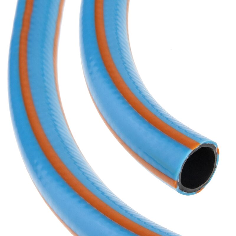Tuyau d'arrosage professionnel bleu et orange 25 m
