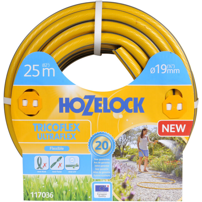 Tuyau d'arrosage Tricoflex Ultraflex Hozelock Tuyau diam19mm 25m - Garantie 20 ans
