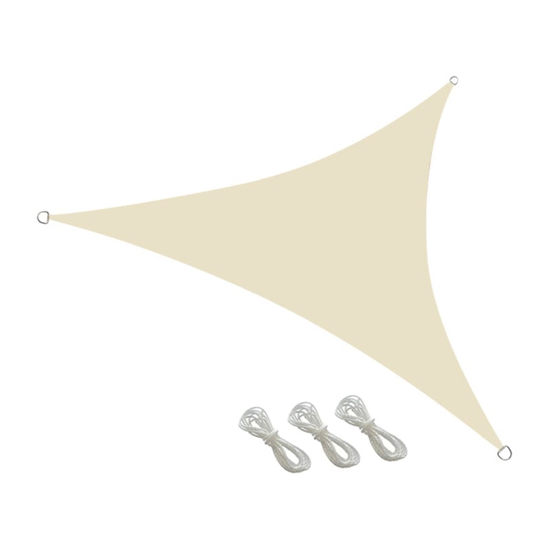 LIFCAUSAL Voile d'ombrage triangulaire anti-UV 13 FT Protection respirante pour serre, plantes, piscine et extérieur (jardin, patio, camping)
