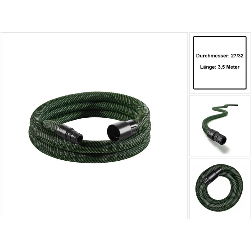 D27/32x3,5m-AS/CTR Tuyau d'aspiration conique ( 204921 ) pour ct 26/36/48 ct mini ct midi à partir de 2019 - Festool