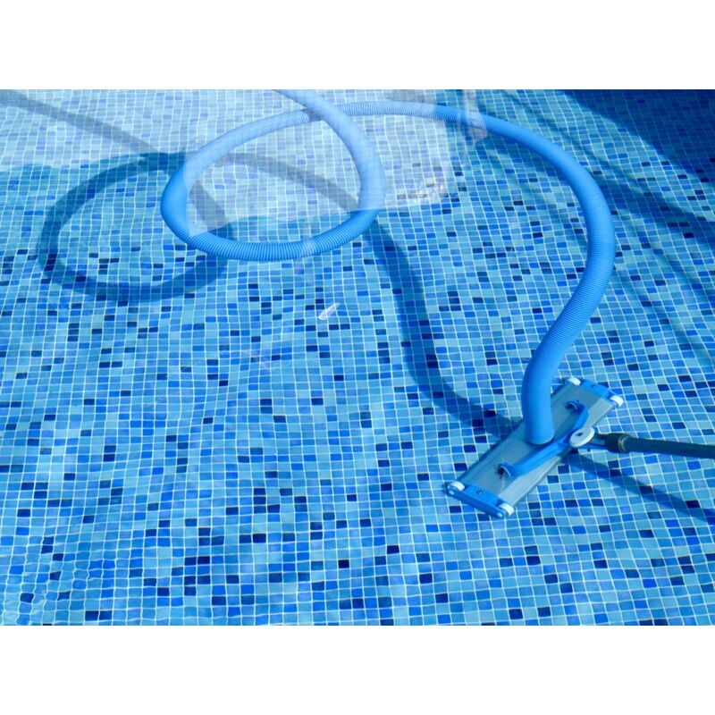 Produits Piscine - Tuyau d'aspiration de piscine pvc 7,5 m avec embouts rotatifs - Ø38 mm - Nettoyage piscine manuel - Résistant uv