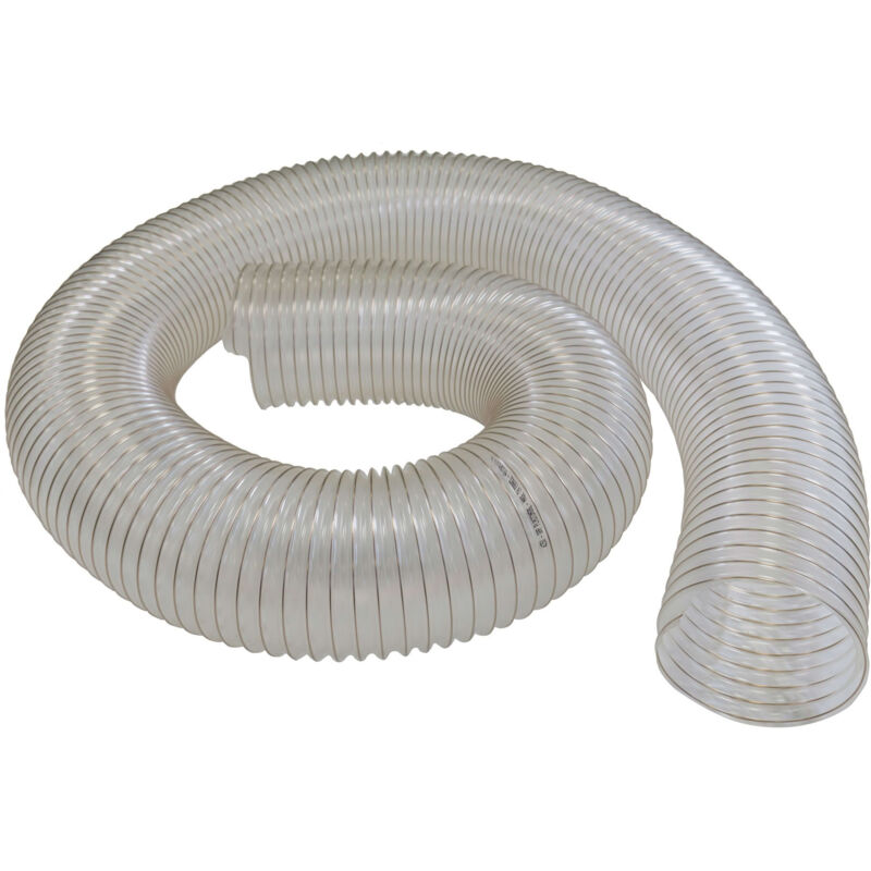 Gaine flexible d'aspiration en polyuréthane pour aspirateur à copeaux haute résistance - Longueur 5 mètres - 120 MM