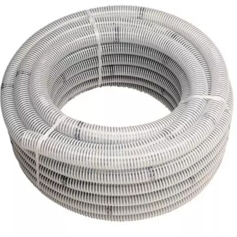 Tuyau d'aspiration pour motopompe 75 mm – PVC armé rigide – Longueur 5 mètres – Aspiration eaux claires et chargées – Worms