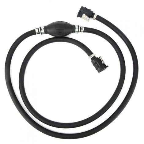 Tuyau De Carburant - 3/8 Pouces - 2,13 M - Résistant À L’Alcool - Pour Moteur De Bateau Hors-Bord - Avec Ampoule D’Amorçage - 1 Pièce