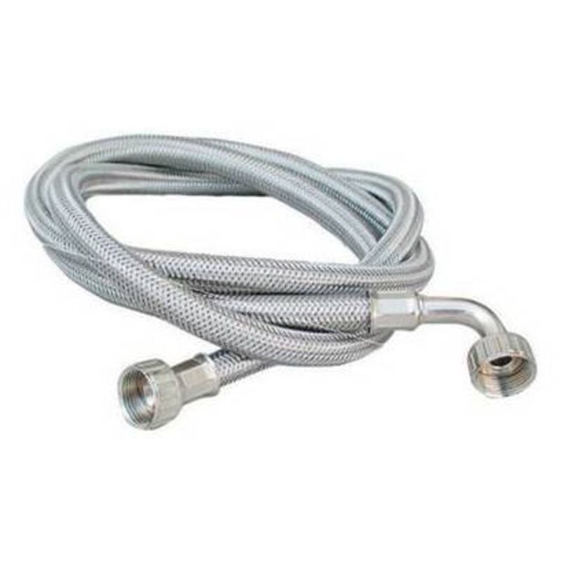 Tuyau de chargement de machine à laver en acier inoxydable avec courbe