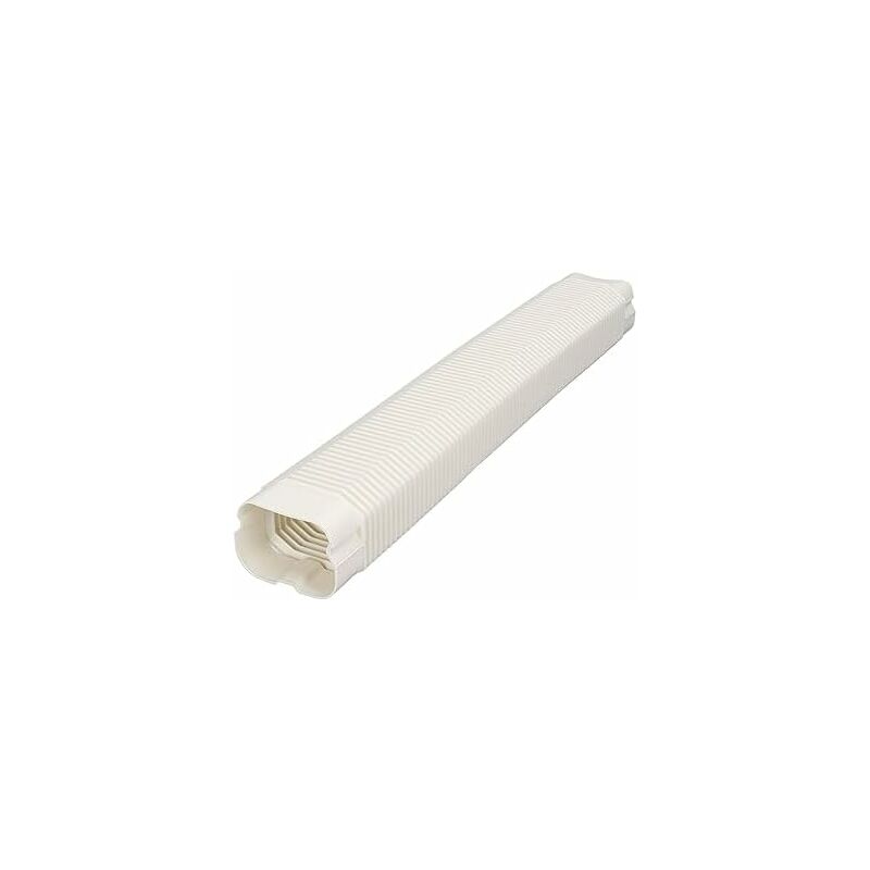 Tuyau de Couverture de Tube de Climatiseur, Tuyau Universel en PVC, pour Climatiseur de 1 à 5 Chevaux Blanc