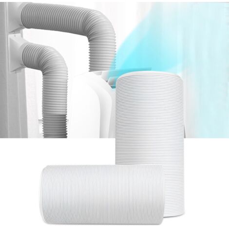 Tuyau de Désenfumage pour Climatiseur - PP avec Fil Métallique - Flexible et Extensible - CCW Thread 150mm Diamètre - Longueur 3m
