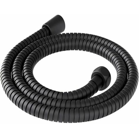 Tuyau de douche 200 cm universel en acier inoxydable anti-torsion anti-corrosion tuyau douche 2 m flexible douche flexible de douche flexible pour douche câble douche universel noir