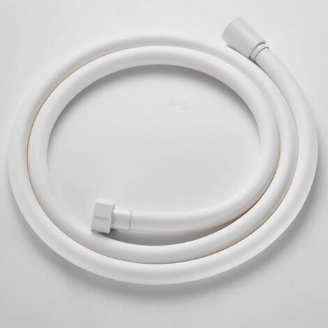 Tuyau de douche flexible en PVC blanc de 2m, pour pomme de douche à main de salle de bain