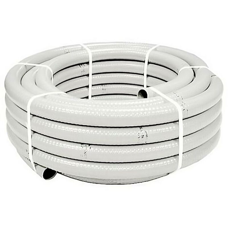 Tube de drain pvc 20x16 blanc 25 mètres