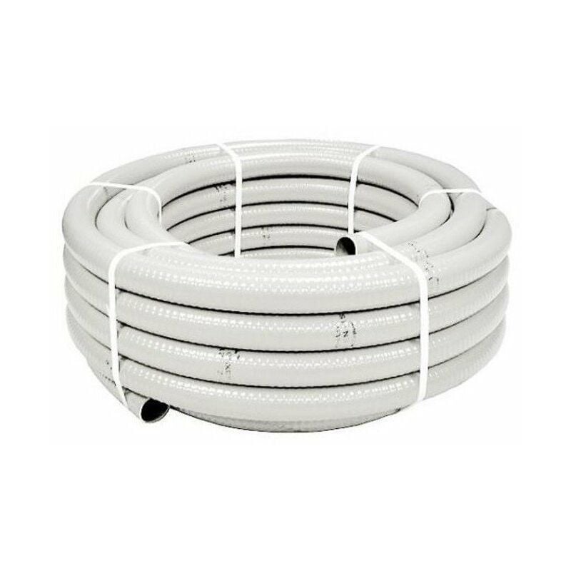 Tube de drain pvc a / a 25x20 blanc 25 mètres