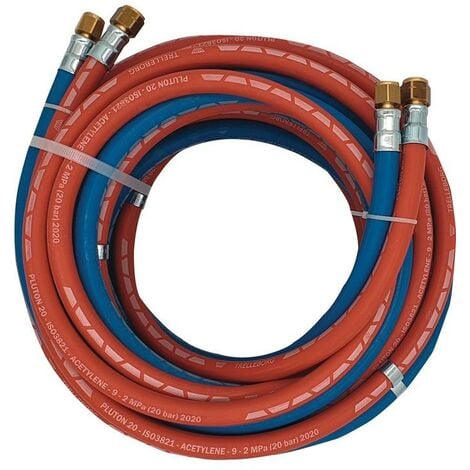 Tuyau gaz propane/butane diamètre 6.3/8/10 mm flexible vente au mètre tuyaux  NF