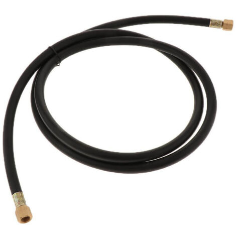 Tuyau de gaz inerte, tube d'argon, écrou de soudage, 1/4" 2,0 m, tuyau de gaz de régulation pour machine à souder MiG, laiton, silicone.